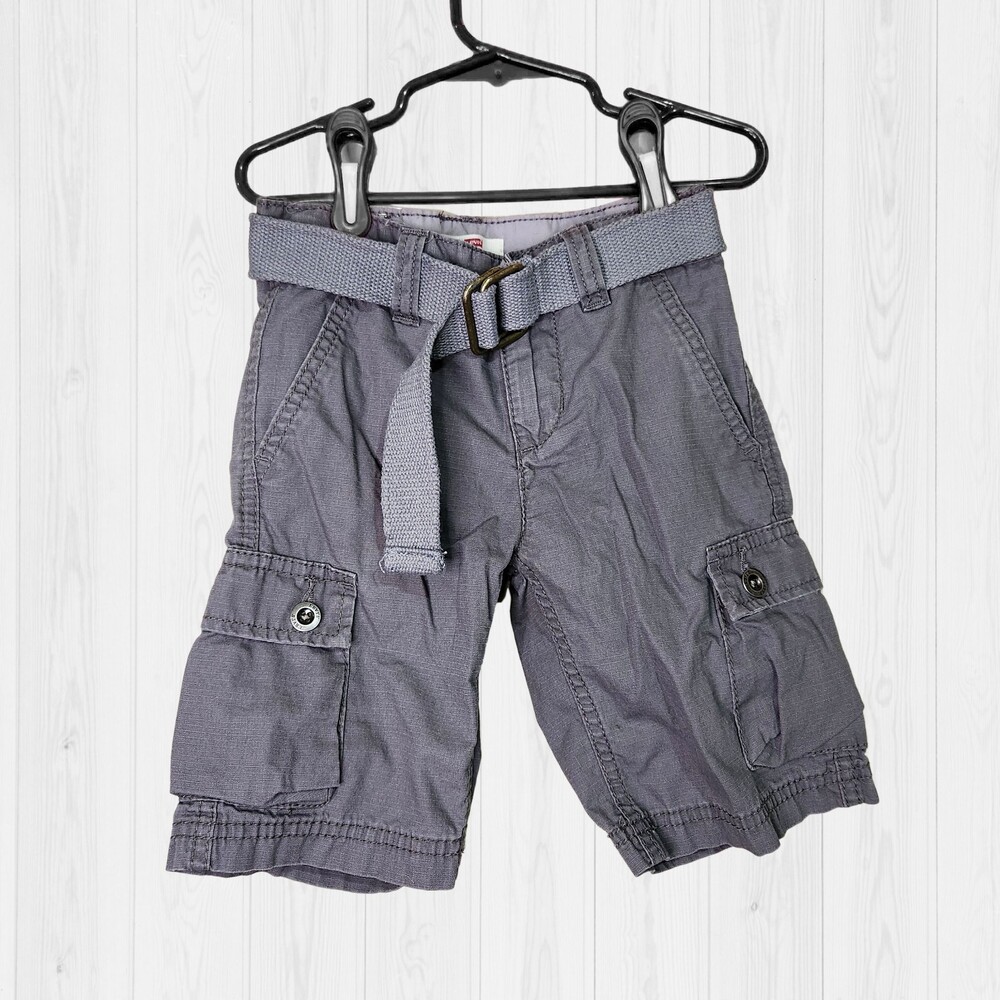 Levi's Size 4 Reg Gray Cargo Shorts with Belt